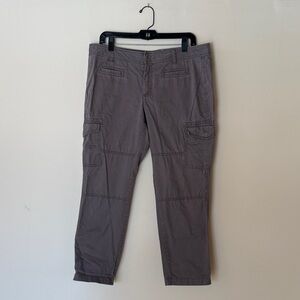 LOFT Women’s Charcoal Brown Cargo Pants